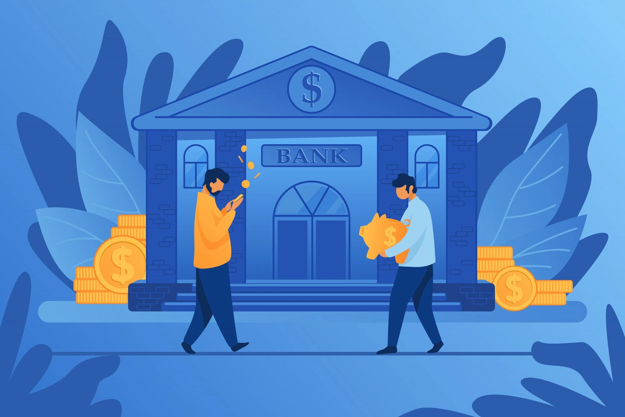 Imagem representativa do CDB, emprestando dinheiro ao banco