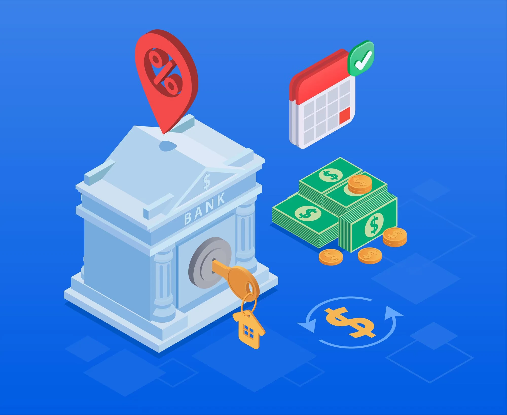 Imagem ilustrativa dos bancos "travando" o fluxo de caixa positivo do dia utilizando o CDI.